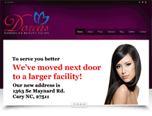 Tablet Screenshot of dorcasdominicanbeautysalon.com